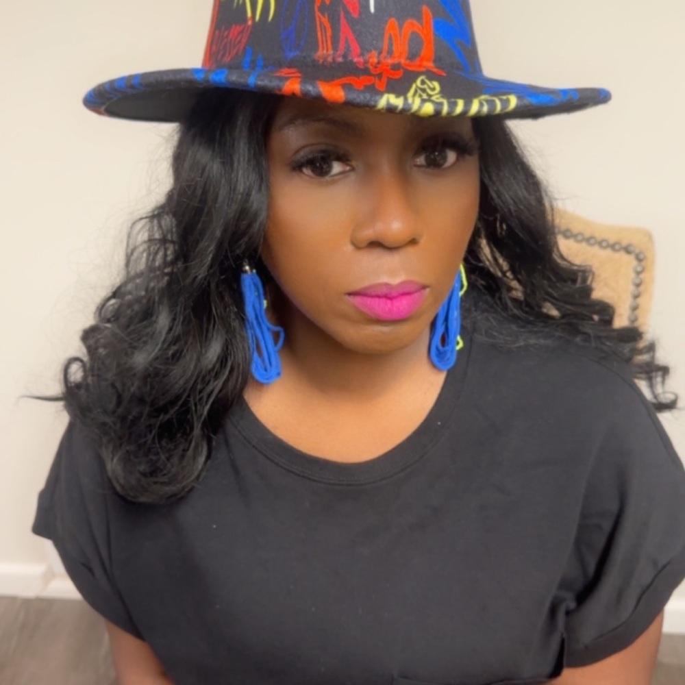 Beautiful Handmade Royal Blue Fringe Earrings